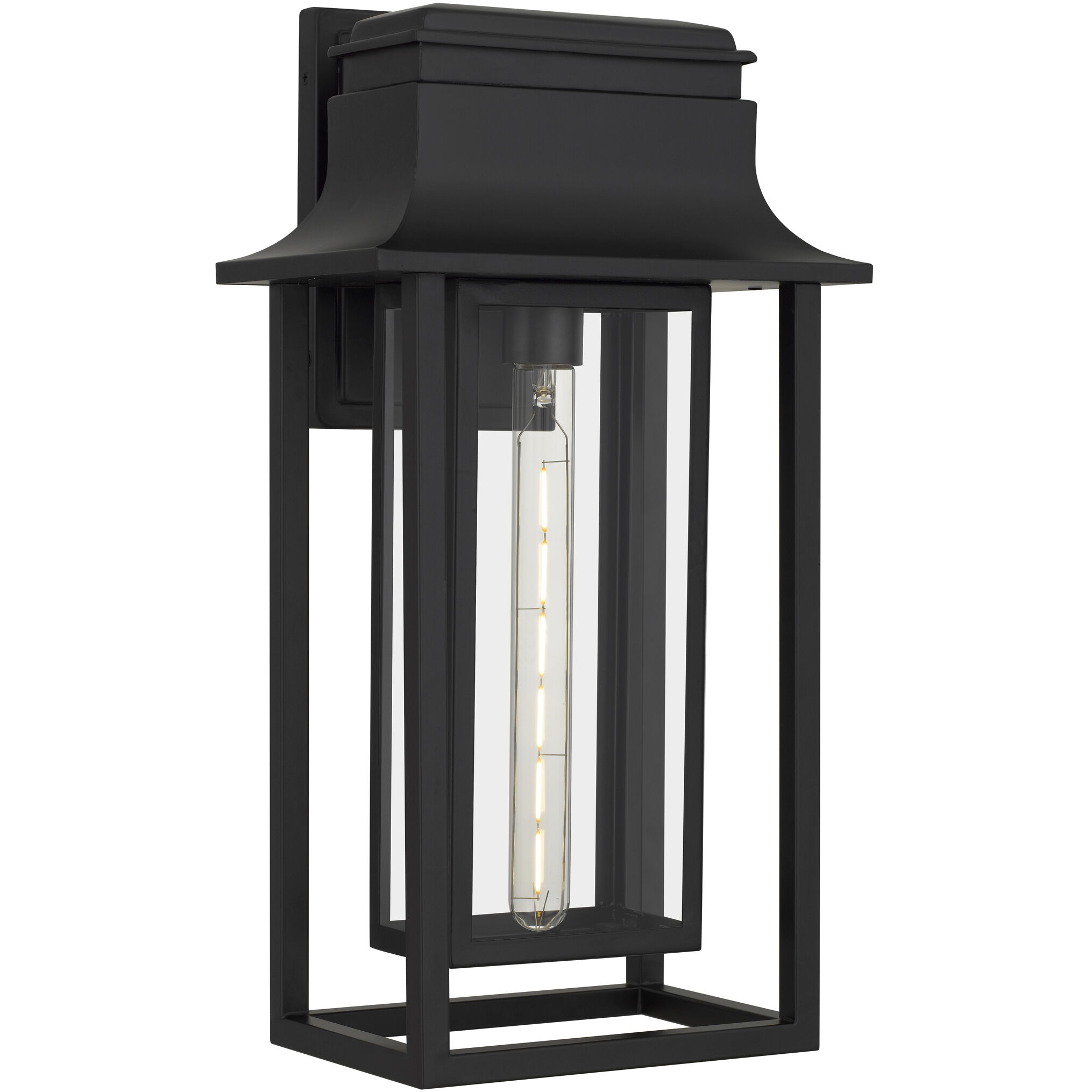 Garner 1 Light 20.25 inch Matte Black Outdoor Wall Lantern