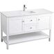 Heath 54 X 21.5 X 35 inch White Vanity Sink Set