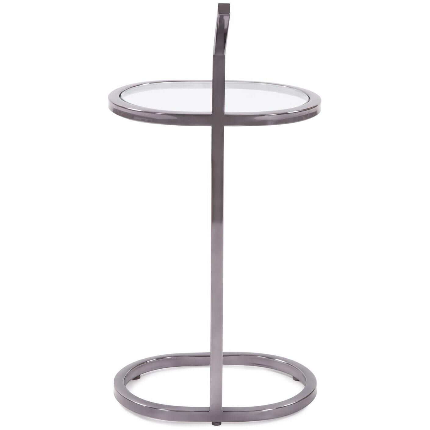 Carter 27 X 13 inch Black Nickel Drink Table