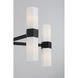 Delgada 10 Light 36 inch Dark Matte Black Chandelier Ceiling Light