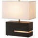 Zen 20 inch 23.00 watt Ebony and Weathered Brass Reclining Table Lamp Portable Light