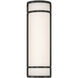 Cove Dual Voltage 6 inch Black Wall Sconce Wall Light