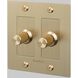 2G 100-120 Brass Dimmer Switch, LED