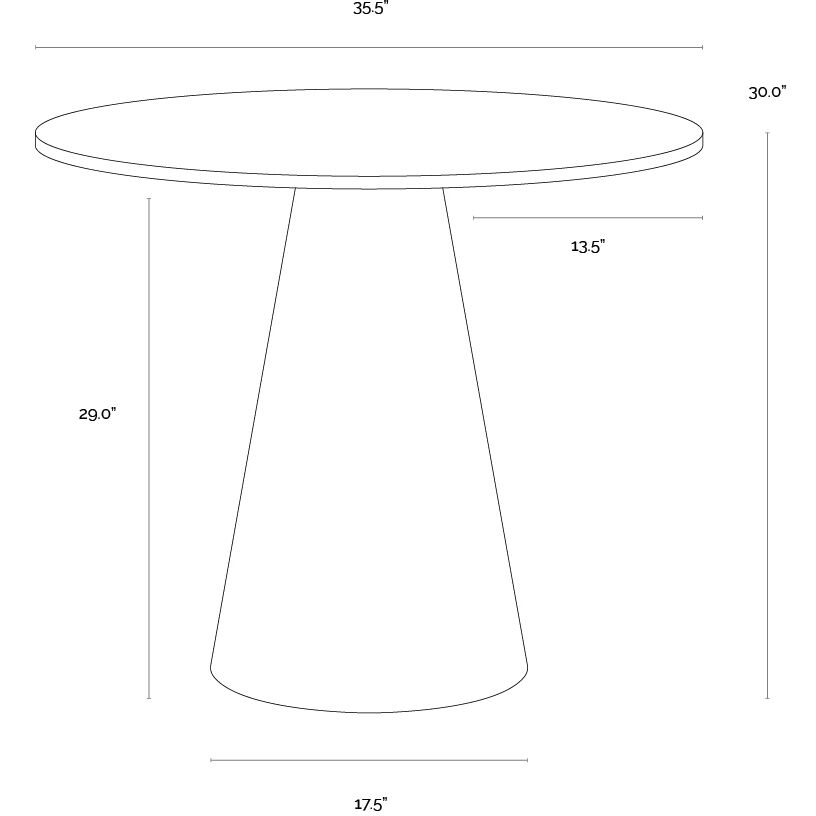 Damon Gold Bistro Table
