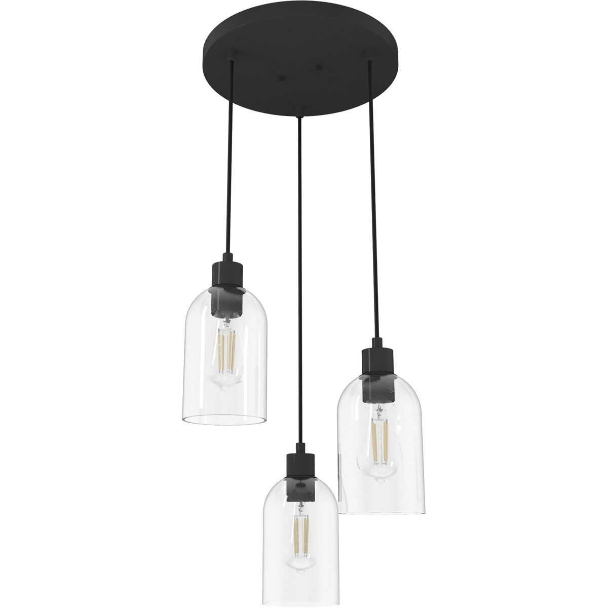 Lochemeade 3 Light 14.5 inch Noble Bronze Cluster Pendant Ceiling Light