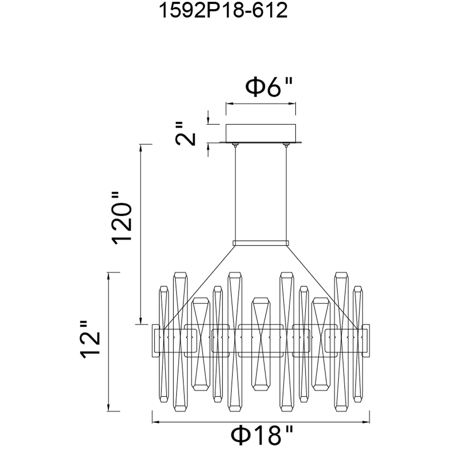 Aya LED Pearl Black Chandelier Ceiling Light