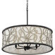 Scribble 6 Light 28 inch Matte Black Pendant Ceiling Light, Smithsonian Collaboration