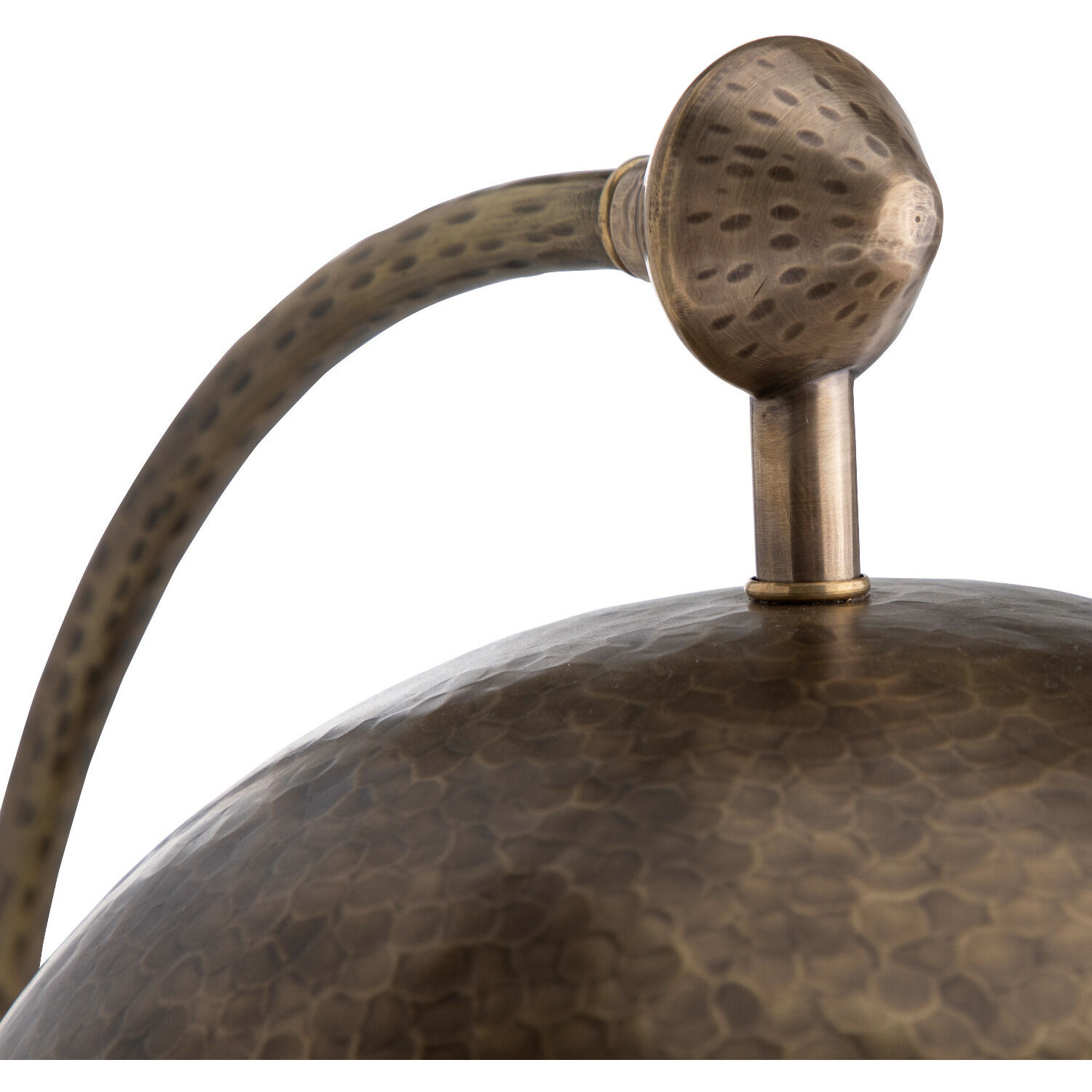 Etna 19 inch Textured Brass / Specked White Marble Table Lamp Portable Light