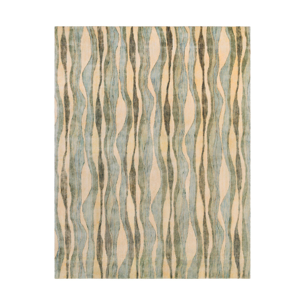 Natural Affinity 120 X 96 inch Neutral and Yellow Area Rug, Wool