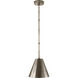 Visual Comfort Thomas O'Brien Goodman 1 Light 10 inch Antique Nickel Hanging Shade Ceiling Light in (None) TOB5089AN-AN - Open Box