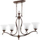 Flora 4 Light 37.5 inch Vintage Copper Island Light Ceiling Light