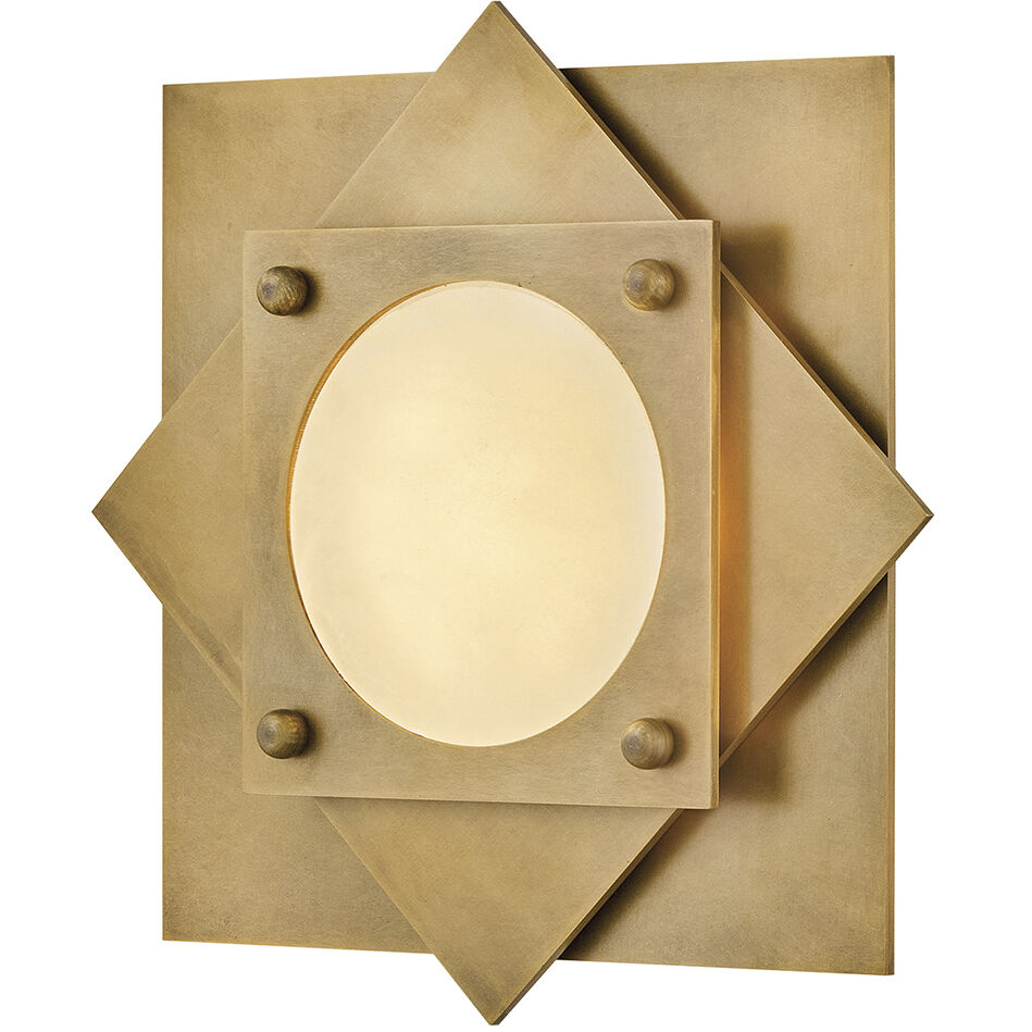 Claude LED 15.5 inch Heritage Brass Flush Mount Ceiling Light