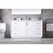 Hayes 60 X 22 X 35 inch White Vanity Sink Set