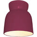 Radiance Collection 1 Light 7.5 inch Cerise Outdoor Flush Mount in Dedicated LED