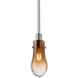 Wish 1 Light Satin Nickel Pendant Ceiling Light