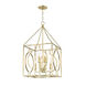 Octavio 8 Light 18 inch Gold Leaf Pendant Ceiling Light