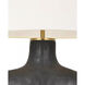 Kelly Wearstler Beton 28.25 inch 15 watt Stained Black Metallic Table Lamp Portable Light, Medium