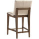 Klemens 38.5 inch Neutral Linen Fabric with Light Walnut Counter Stool