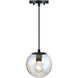 Neva LED 7 inch Matte Black Pendant Ceiling Light