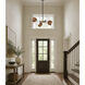 Akimbo LED 30.75 inch Dark Bronze and Antique Brass Multi-Light Pendant Ceiling Light