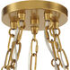 Marbelle 5 Light 84.5 inch Legacy Brass Pendant Ceiling Light