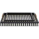 Swoop Black/White/Natural/Brass Trays, Set of 2