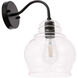 Pierce 1 Light 8 inch Black Wall sconce Wall Light