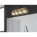 Jacqueline 4 Light 31.5 inch Modern Gold Bathroom Vanity Wall Light