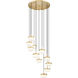 Renaud LED 28 inch Modern Gold Chandelier Ceiling Light