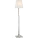 Chapman & Myers Reagan 52 inch 15 watt Polished Nickel and Crystal Reading Floor Lamp Portable Light, Medium