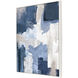 Peaceful Moment Blue and Gray and White Canvas