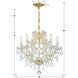 Maria Theresa 6 Light 20 inch Gold Chandelier Ceiling Light in Clear Italian