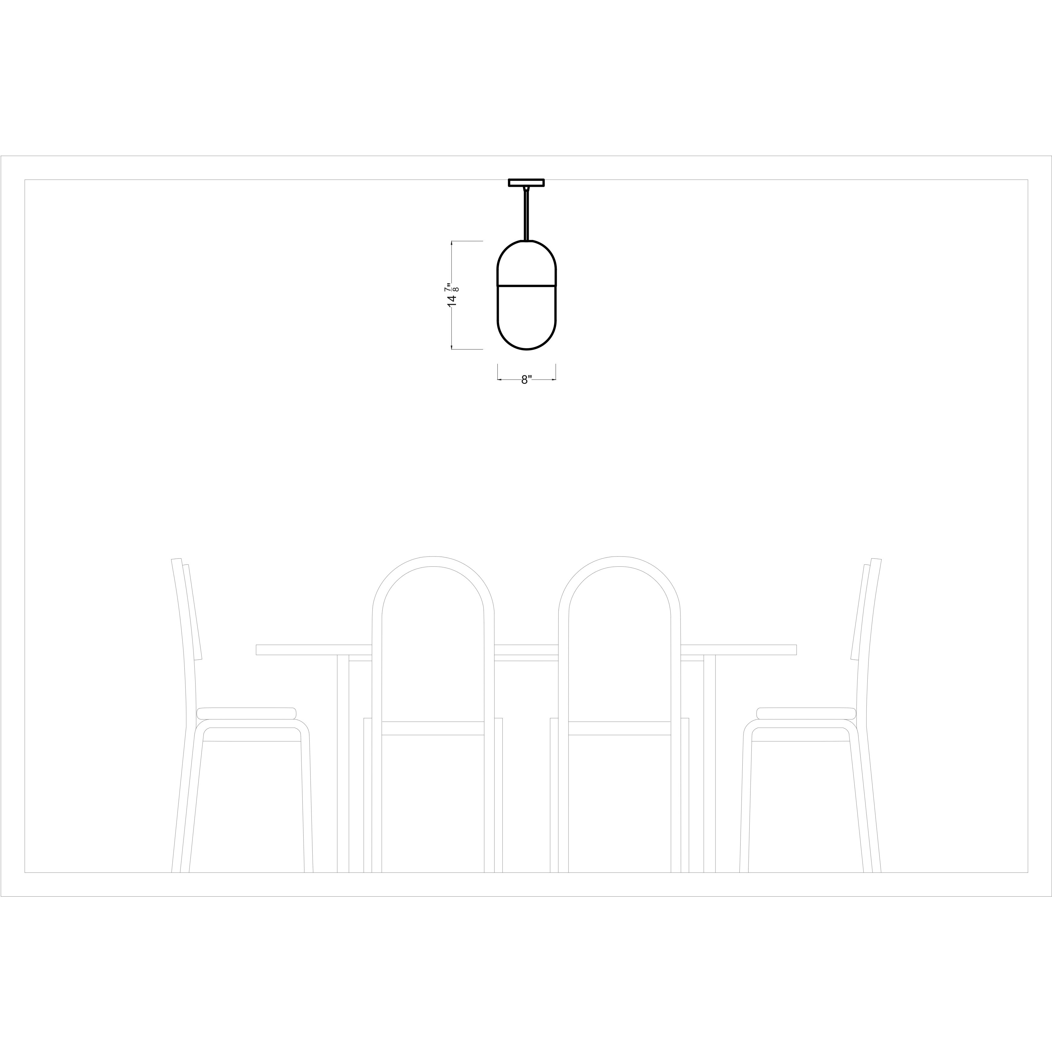 Drew & Jonathan Scott Foster 1 Light 8 inch Midnight Black Pendant Ceiling Light