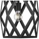 Saucedo 1 Light 12 inch Matte Black Pendant Ceiling Light, Design Series