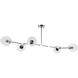 Canada 5 Light 23.6 inch Chrome Chandelier Ceiling Light