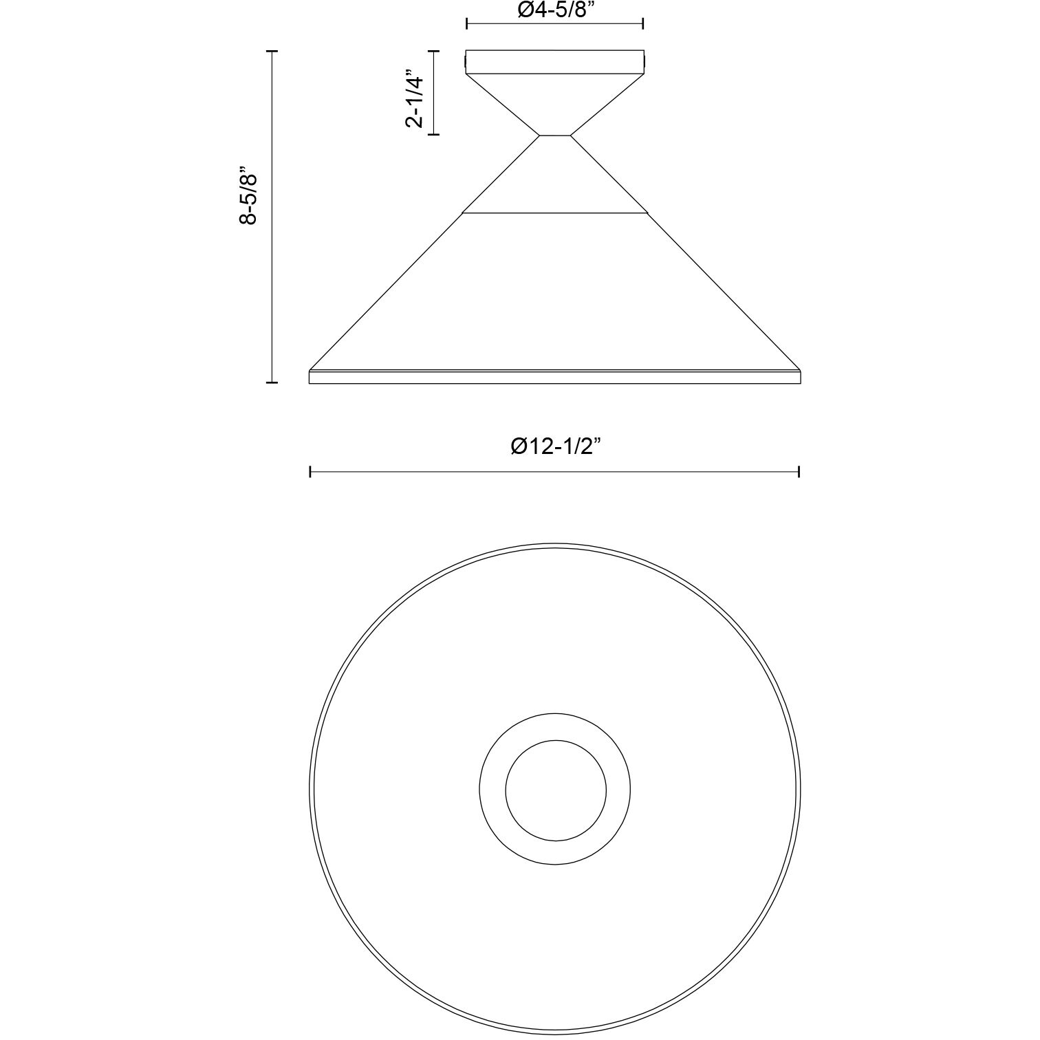 Alora Mood Mauer 1 Light 12.5 inch Brushed Gold/Clear Glass Semi-Flush Mount Ceiling Light