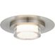 Plate LED 12 inch Brushed Stainless Steel Outdoor Flush Mount