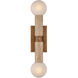 Beatrix 2 Light 5 inch Antique Brass Bath Wall Sconce Wall Light