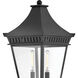 Estate Series Chapel Hill 2 Light 27.25 inch Museum Black Outdoor Wall Mount Lantern, Heritage