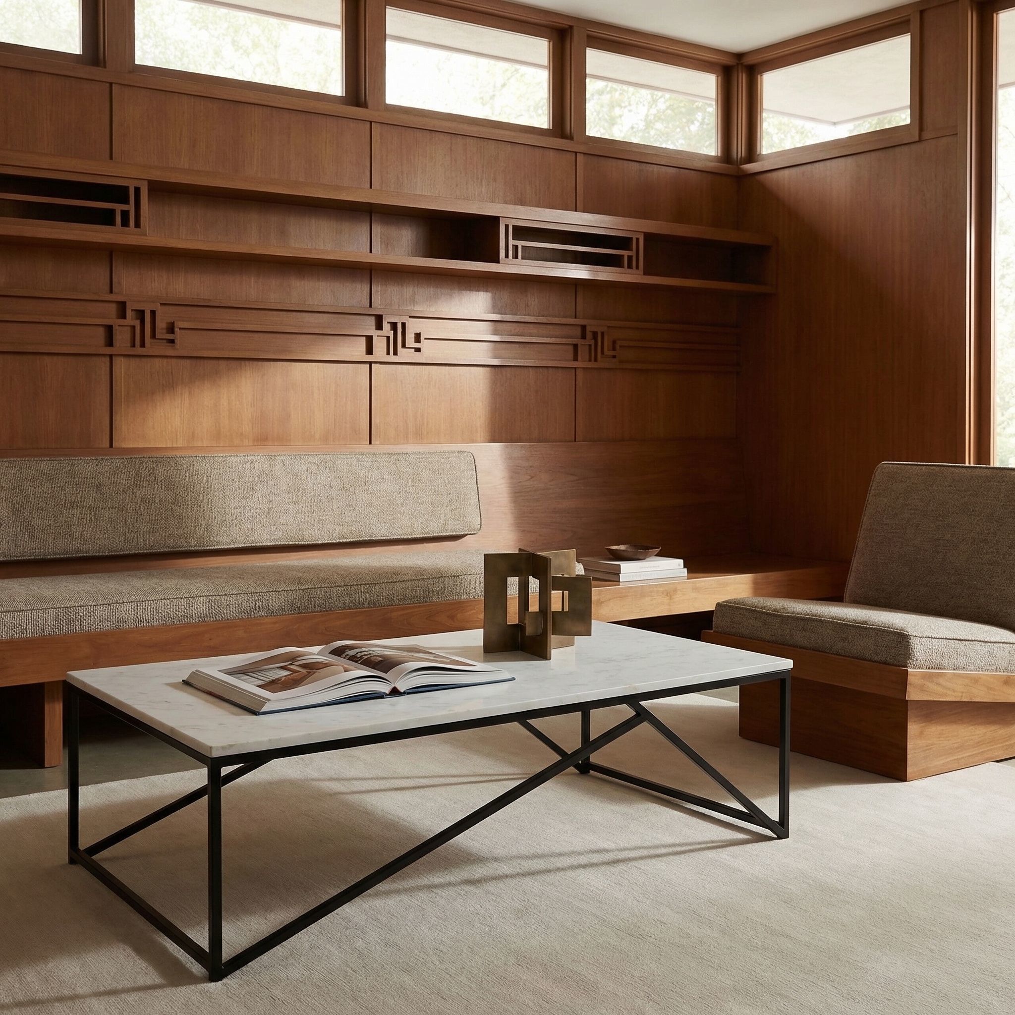 Molimo 64 X 32 inch Matte Black Coffee Table