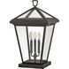 Alford Place 3 Light 25.75 inch Oil Rubbed Bronze Outdoor Pier Mount, Estate Series