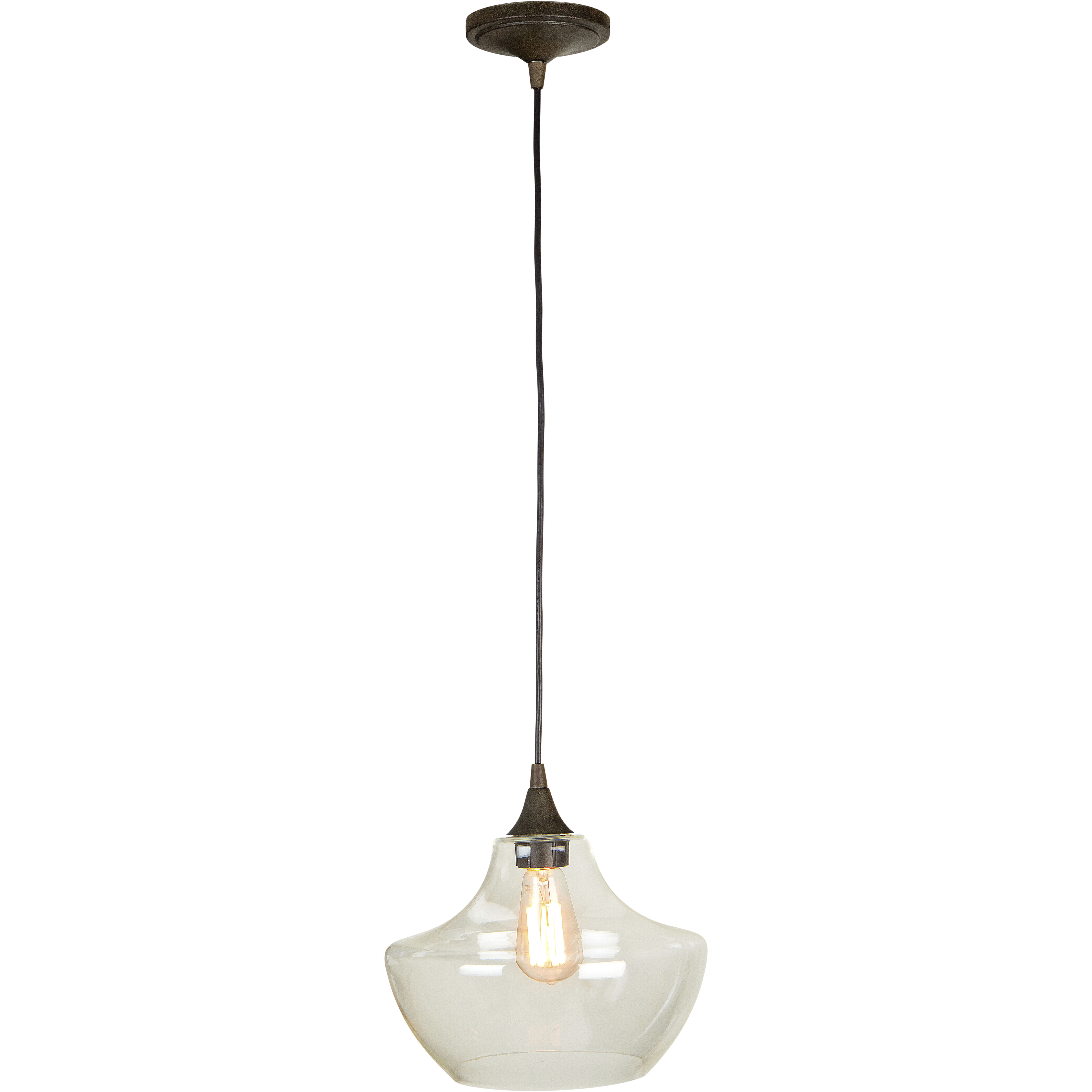 Jeremiah 1 Light 11 inch Aged Bronze Mini Pendant Ceiling Light