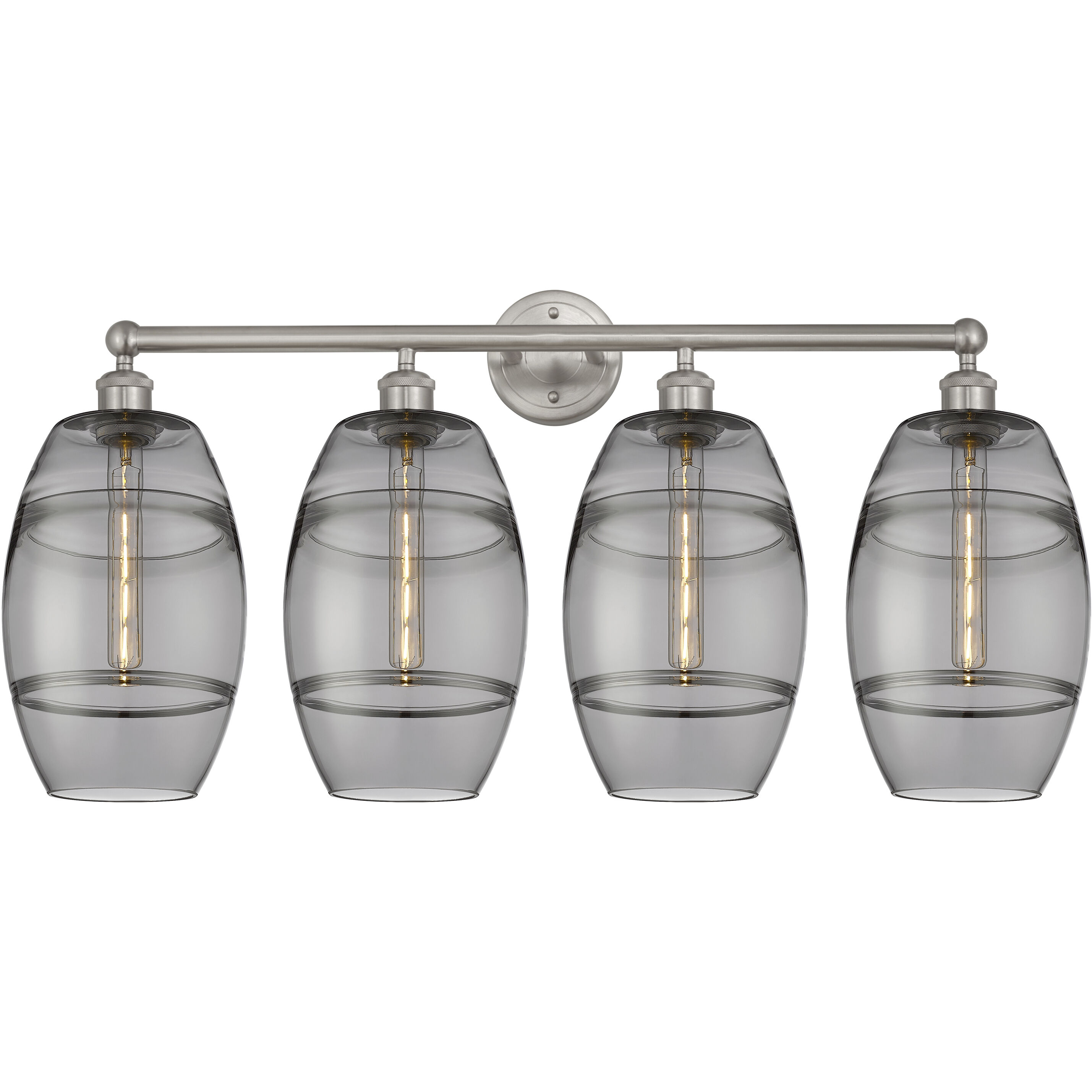 Edison Vaz 4 Light 35 inch Satin Nickel Bath Vanity Light Wall Light