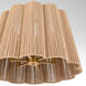 Anton 6 Light 26 inch Brushed Brass Pendant Ceiling Light
