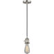 Franklin Restoration Cone 1 Light 8 inch Brushed Satin Nickel Mini Pendant Ceiling Light in Incandescent, Seedy