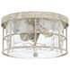 Beaufort 2 Light 13 inch Mystic Sand Flush Mount Ceiling Light