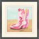Cowboy Barbee Pink and Turquoise and Rust Framed Art, Propac