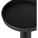 Monique Large Pedestal Side Table in Black