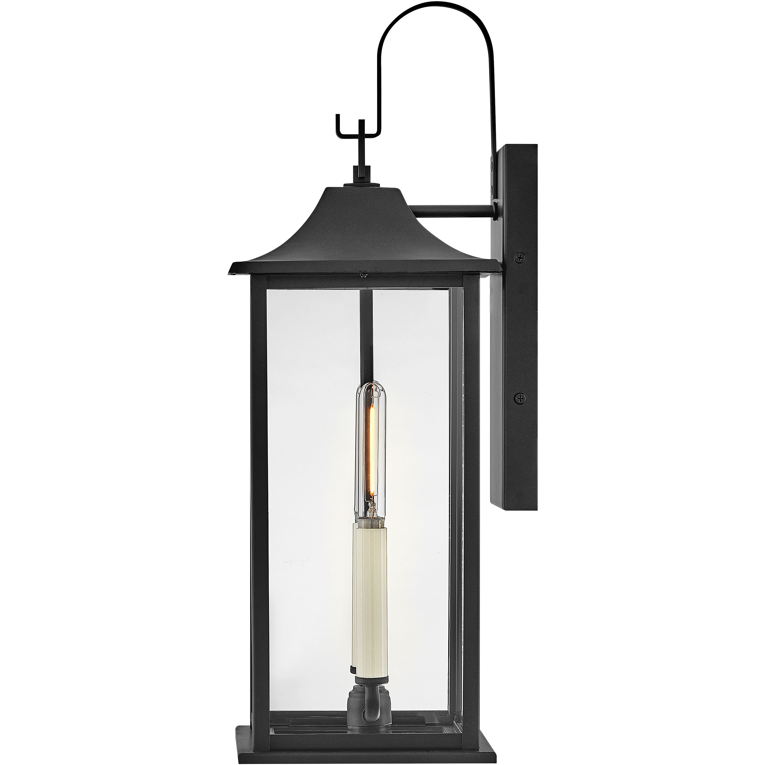 Nolan 2 Light 21.5 inch Black Outdoor Wall Mount