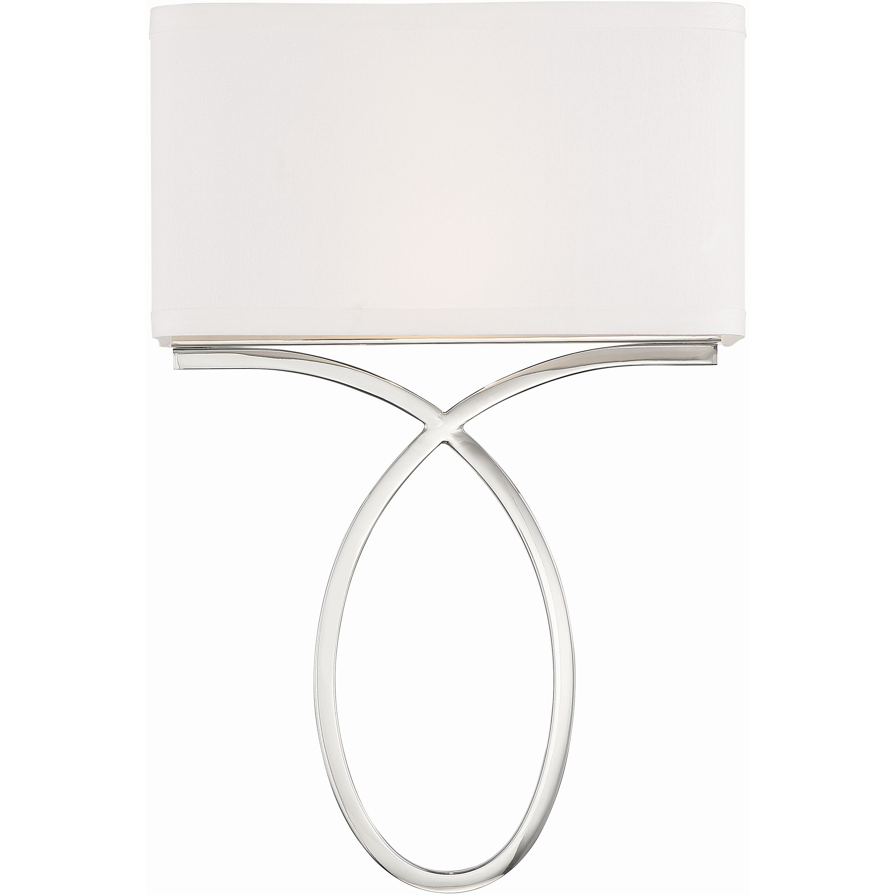 Brinkley Bath Wall Light in Polished Nickel